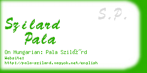 szilard pala business card